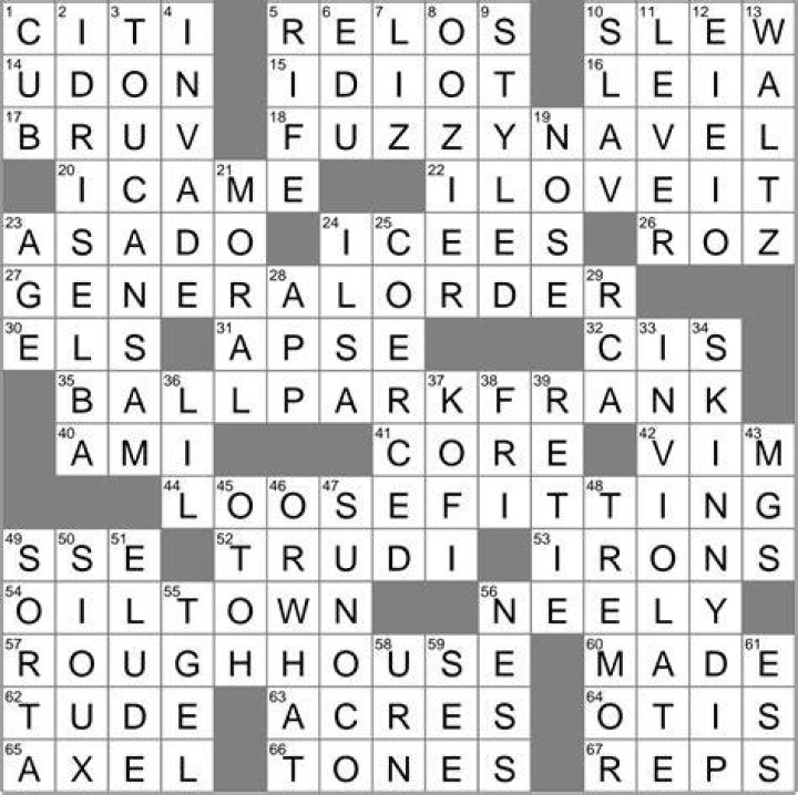 LA Times Swab target 6 letters Crossword Clue ·